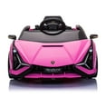 thumbnail image 3 of UWR-Nite Pink 12 V Lamborghini Sian Powered Ride-On with Remote Control, 3 of 6