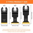 thumbnail image 2 of Oscillating Tool Blade JTWEB Titanium 10PCS for Wood/Metal, 2 of 7