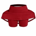 thumbnail image 4 of KAUOD Girls Athletic Skorts Tennis Skirt Elastic Waist Golf Workout Skirts Flowy Running School 𝗨niform Mini Skirt, 4 of 5