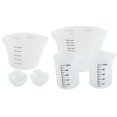 thumbnail image 1 of Matsuzay 6pcs Silicone Resin Cup Set Measuring Pouring Mixing Epoxy DIY Casting Craft Artesanía, 1 of 1