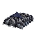 thumbnail image 4 of Cozy Tyme Blanc Faux Feather Fur Throw 50"x60", Navy, 4 of 10