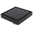 thumbnail image 4 of Desagüe de suelo de ducha negro, colador de cobre para cocina, baño y balcón, 10 x 10 cm, 4 of 14