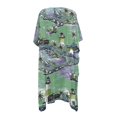 thumbnail image 2 of HELLHERO Tropical Coastal Harbor Print Kimono - Lightweight Breathable Beach Cover Up | Flowy Loose Fit for Summer Vacation, Pool & Resort, 2 of 4