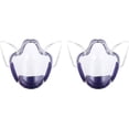 thumbnail image 1 of Visière Réutilisable, Masque Facial Complet Transparent Respirant Protection Anti-Buée Design Ergonomique, Casque de Remplacement Universel pour Masques Ventilateurs, Violet, 2 Pcs, 1 of 3