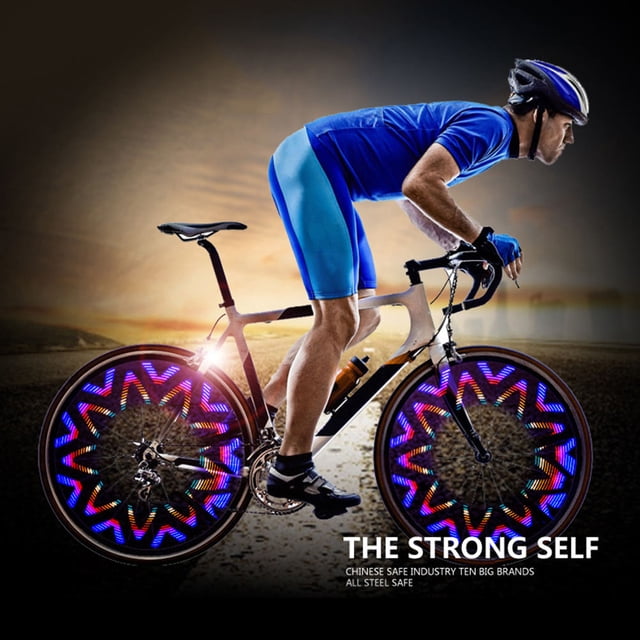 SHINYPASING LED Wheel Light for Bikes with 42 Styles and 6 Colors High Visibility Night Accessory