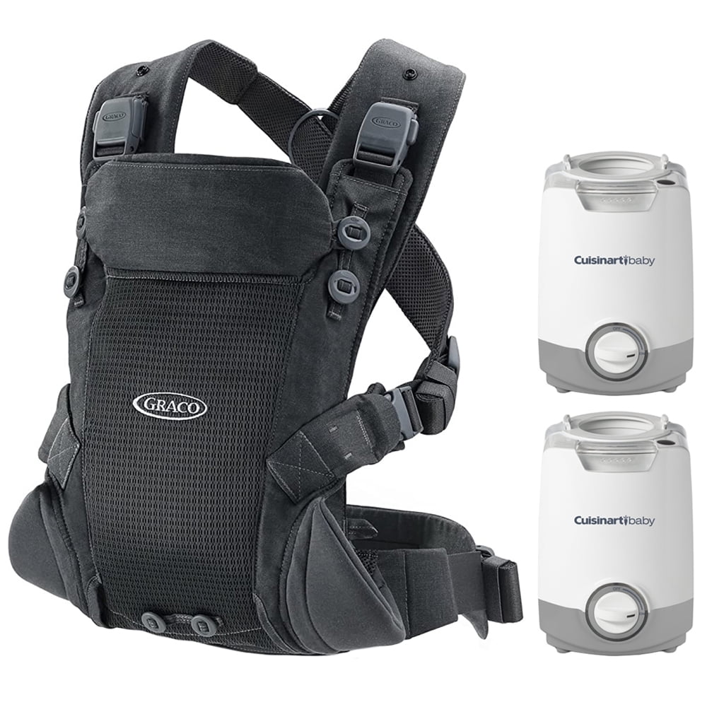 Graco 2145561 Cradle Me Lite 3in1 Baby Carrier, Charcoal Gray Bundle