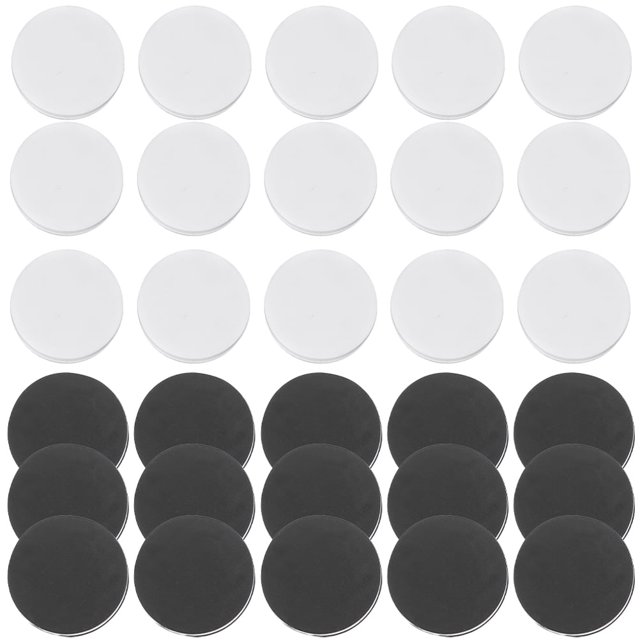 Guangmc Juego de mesa clásico Piezas Damas Backgammon Ajedrez Fichas Blanco Negro Redondos