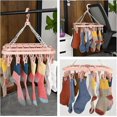 thumbnail image 5 of Sock Drying Rack, Hanging Clothes Drying Rack with 32 Windproof Pegs, Collapsible Lingerie Sock Drying Rack for Socks, Underwear, Baby Clothes, Towels, 5 of 5
