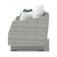 thumbnail image 4 of RST Brands Cannes Aluminum Wicker and Fabric Sofa in Centered Ink/White, 4 of 5