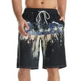 Himmake Men's Bathing Suits Jorts Men Gym Shorts Mens Knee Length