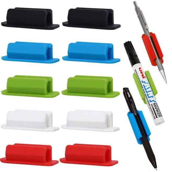 Vruelia Silicone Pencil Holders Pack, Multi-Color, 10 Pack