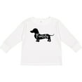 thumbnail image 3 of Inktastic Family Dog- short haired Dachshund Boys or Girls Long Sleeve Toddler T-Shirt, 3 of 5