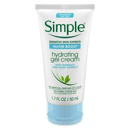 Simple Water Boost Hydrating Gel Cream Face Moisturizer 1.7 oz