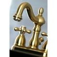 thumbnail image 4 of Kingston Brass KB1607AX Heritage 4 in. Centerset Bathroom Faucet, Brushed Brass, 4 of 5