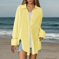thumbnail image 5 of Long Sleeve Shirts for Women 2026 Spring Button Down Lapel Collar Oversized Dressy Casual Office Work Blouse Womens Tops, 5 of 9