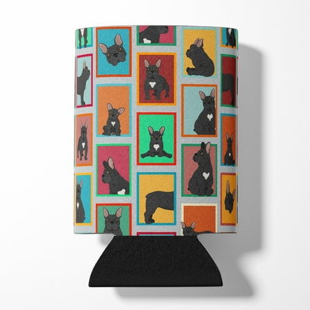 

Lots of Black French Bulldog Can or Bottle Hugger 3 in x 5 in
