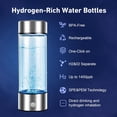 thumbnail image 6 of Tradenest Portable Hydrogen Water Bottle Generator 3000 PPB, USB Rechargeable Hydrogen Water Ionizer with PEM SPE Technology, Leakproof Travel Water Bottle for Home, Gym, Office, 6 of 6