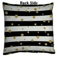 thumbnail image 2 of EREHome Gold polka dot on lines Pillow Case Home Decor Cushion Cover 18x18 Inch, 2 of 2