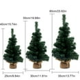 thumbnail image 2 of Tabletop Mini Christmas Tree, 19.68 inch Artificial Desktop Christmas Tree with Burlap Base, Miniature Pine Christmas Tree Perfect for Christmas Home, Party Decorations, 2 of 10