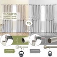 thumbnail image 3 of White Farmhouse Curtain Rods for Windows:Heavy Duty Adjustable Curtain Rod for Bedroom Living Room,Boho Decorative Rustic Drapery Pole with Vintage Coastal Finials,Antique White 2 Pack 36-88", 3 of 8
