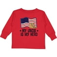thumbnail image 3 of Inktastic My Uncle is My Hero Military Nephew Boys or Girls Long Sleeve Toddler T-Shirt, 3 of 5