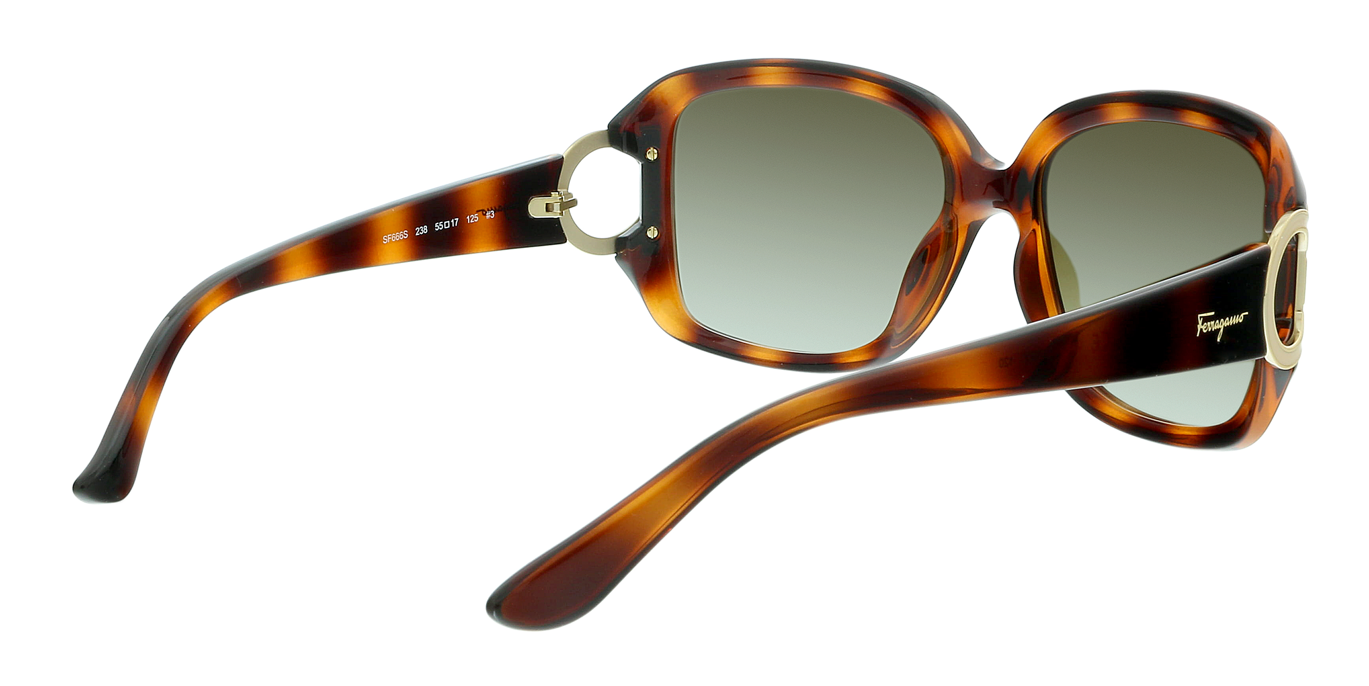 SF666S 238 Dark Tortoise Square Sunglasses - Walmart.com display picture 3