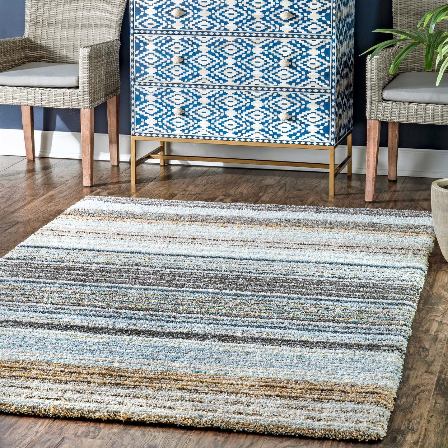 nuLOOM Drey Ombre Shag Area Rug