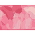 thumbnail image 1 of Rose Rouge Blush Rose Abstrait Papillons Papier Peint Frontière pour les Enfants, Rouleau 15' x 6'', 1 of 3