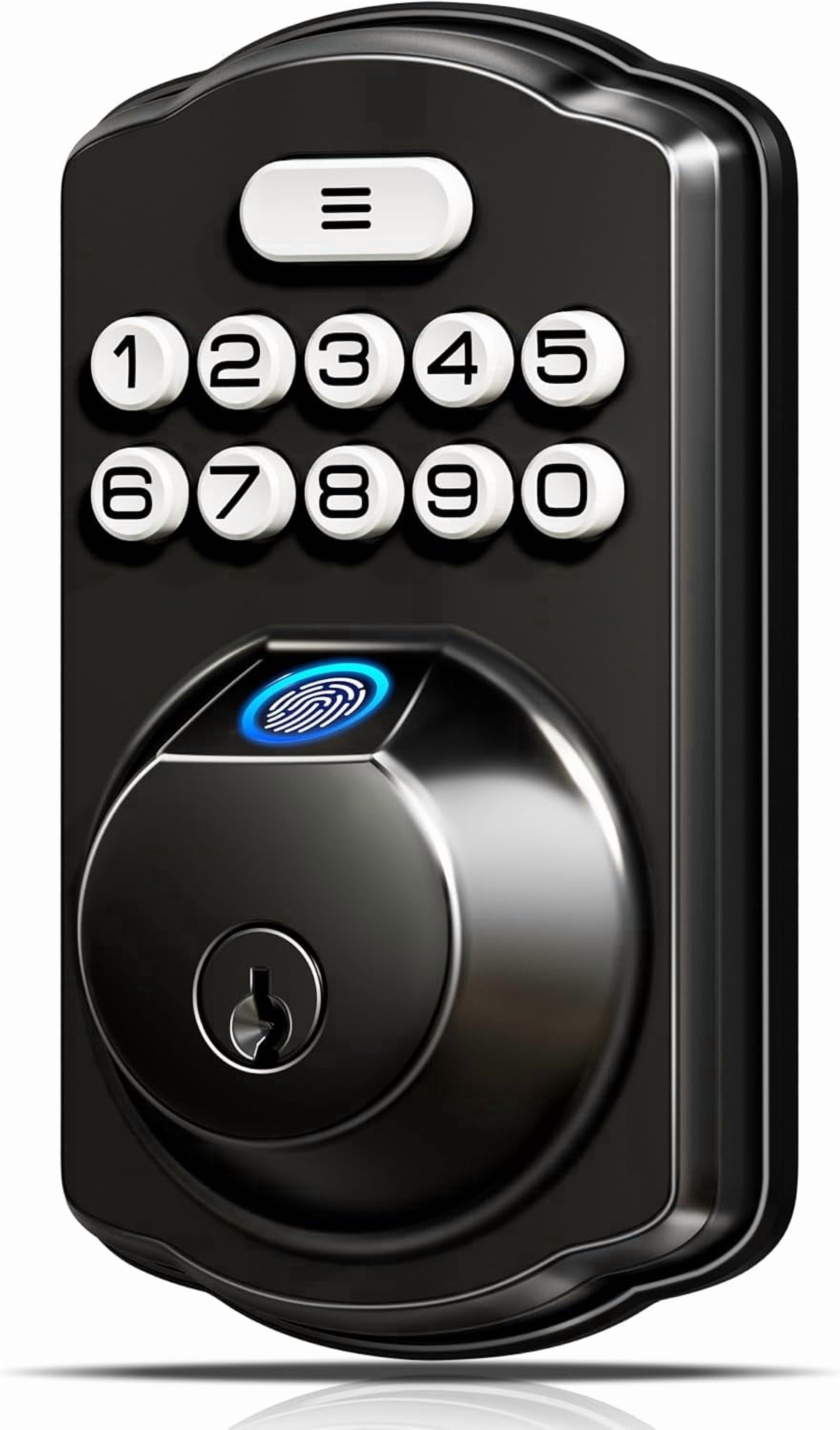 VEISE Fingerprint Keyless Entry Smart Lock Matte Black