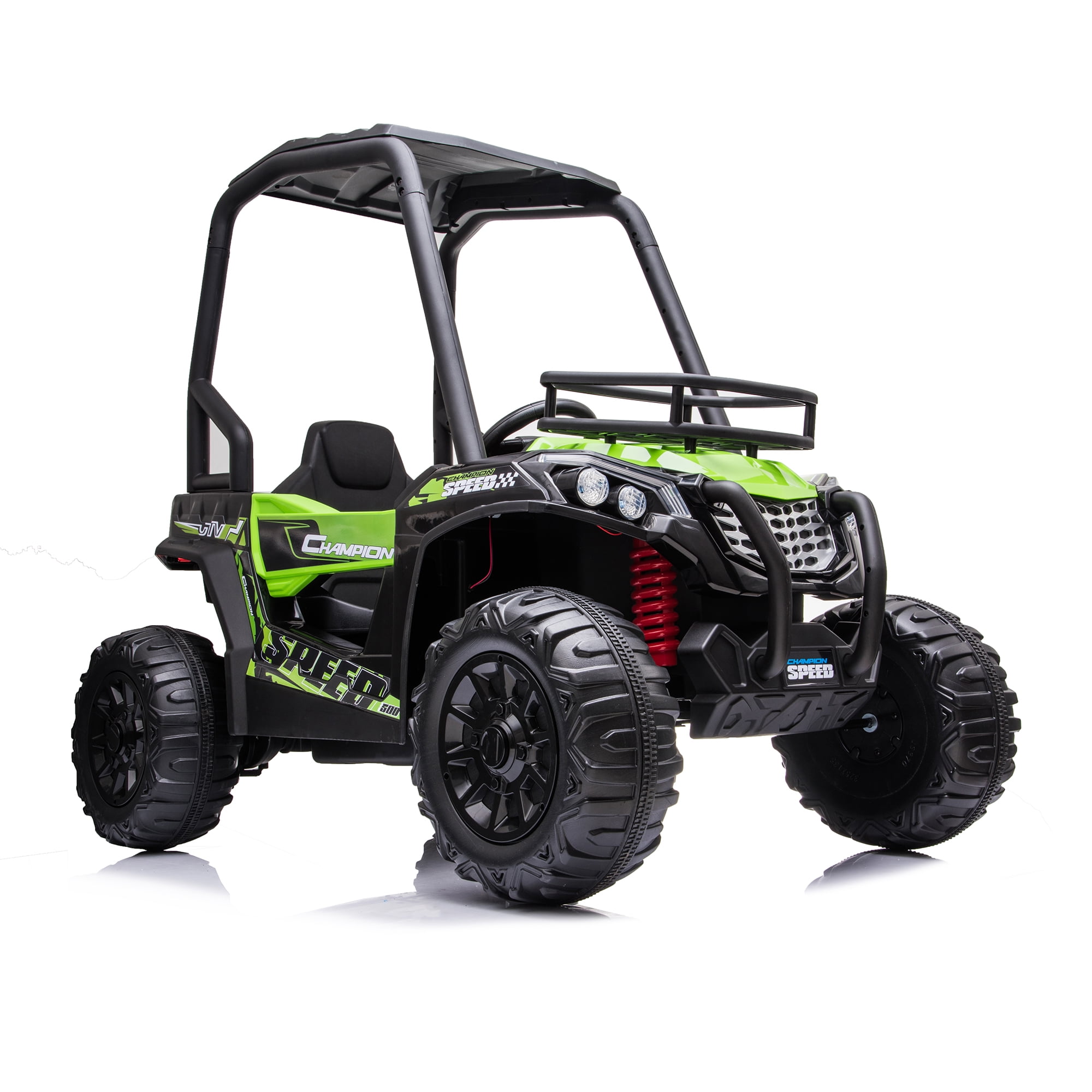 CIPACHO 24V Kids Ride On UTV Car, 2 Speeds Battery Powered Electric Off-Road Truck Car with Parent Remote Control for Girls Boys, Green CIPACHO 24V Kids Ride On UTV Car, 2 Speeds Battery Powered Electric Off-Road Truck Car with Parent Remote Control for Girls Boys, Green