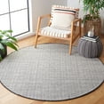 thumbnail image 2 of SAFAVIEH Vermont Zavia Chevron Area Rug, Black/Ivory, 6' x 6' Round, 2 of 8