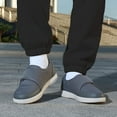 thumbnail image 5 of CBMTCR Men's Walking Shoes with Adjustable Closure, Extra Wide, Arch Support, Gray, 12 X-Wide, 5 of 8