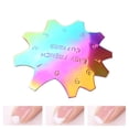 thumbnail image 1 of Plantilla de acero inoxidable para uñas francesas, diseño profesional para manicura y pedicura, múltiples formas y tamaños, fácil de usar y limpiar, ideal para principiantes y salones de belleza., 1 of 6