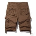 thumbnail image 4 of Dolkfu Men Shorts Casual Cargo Work Shorts Outdoors Hiking 6 Inch Inseam Shorts Men L, 4 of 6