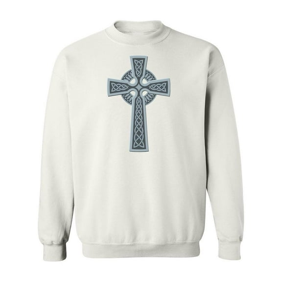 Ancient Celtic Cross . Sweatshirt Men -Image by Shutterstock, Male XX-Large