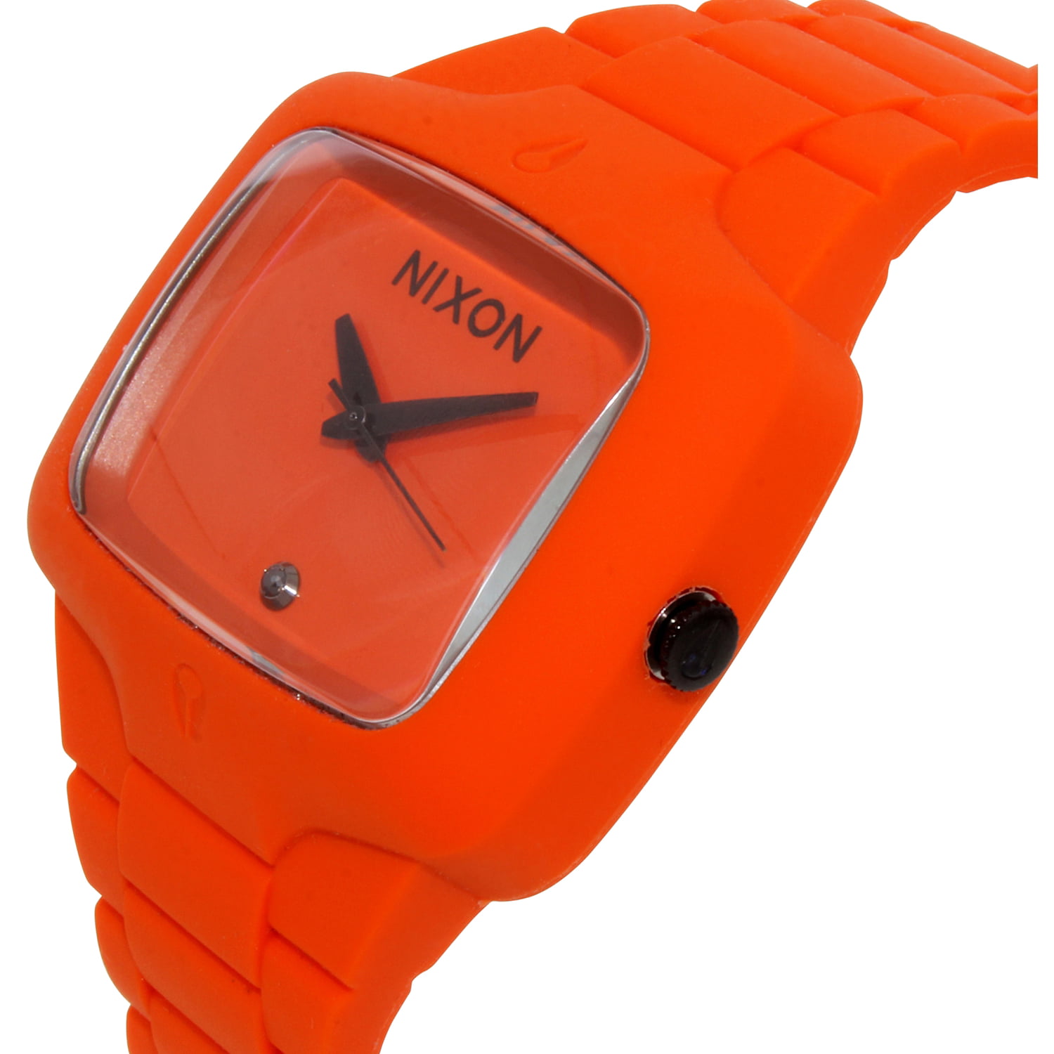 Nixon Men's Rubber Player A139211 Orange Quartz Fashion Watch