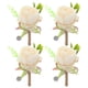 thumbnail image 1 of 4 piezas de ramillete de flores artificiales para boda, romántico, para novio, 1 of 6