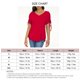 thumbnail image 5 of Blusa de manga con cordón para mujer, cuello en V, color puro, bolsillo frontal, blusa de ajuste casual de moda para citas, rojo XL, 5 of 5