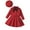 Red, variant on Darzheoy Girls Outfits Long Sleeve Casual Solid Color Bow Tie Coat And Pleated Skirt And Hat Fall Winter Round Neck 3 Piece Sets ,Size 3-7 Years