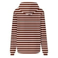 thumbnail image 5 of Ashirexll Hoodies for Women, Womens Hoodies Pullover, Ladies' Fashion Striped Loose Pocket Long Sleeve Hooded Sweatshirts Casual Tops, 5 of 5