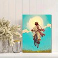 thumbnail image 2 of Jesus Christ Bicycle Canvas Print Wall Art Spiritual Decor for Living Room Bedroom Office Religious Space, 2 of 8