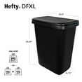 Hefty 20.4 gal Dual Function XL Plastic Divided Kitchen Trash Can