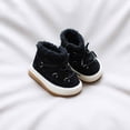 thumbnail image 4 of Hrsba Kids Snow Boots,On Solid Color Thick Fleece Lined Bread Style Cotton Boots, 4 of 6