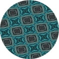 thumbnail image 1 of Ahgly Company Tapis d'Intérieur Lavables en Machine, Ronds, Transitionnels, Gris Ardoise Foncé Ou Vert Ardoise Foncé, Ronds de 3 Pi, 1 of 7