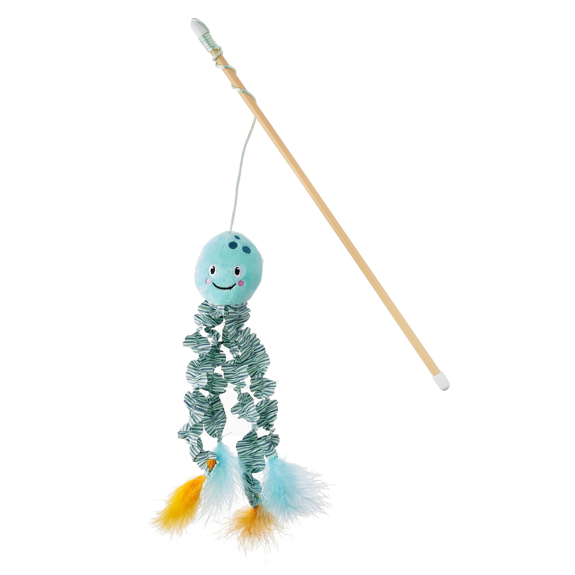 Vibrant Life Jellyfish Teaser Cat Toy with Catnip, 18"