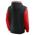 thumbnail image 5 of Men's Fanatics  Black/Red Toronto Raptors Half Court Shot Clock Fastbreak Hoodie, 5 of 5