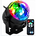 thumbnail image 4 of Luz negra UV para fiesta ligera, luces estroboscópicas de bola de discoteca LED de 6 W para suministros de fiesta oscura, sonido activado con control remoto, 1 paquete JAMW Sencillez, 4 of 4