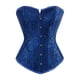 thumbnail image 2 of Corsets And Bustiers For Women Vintage Lace Up Boned Brocade Corselet Floral Embroidery Carnival Party Clubwear Casual Sexy Top, 2 of 4