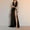 Black, variant on Hvot&aat Women's Summer Twist Front Hollow Out Dress Solid Color Wrap Sleeveless High Split Dresses Casual Long Maxi Dress