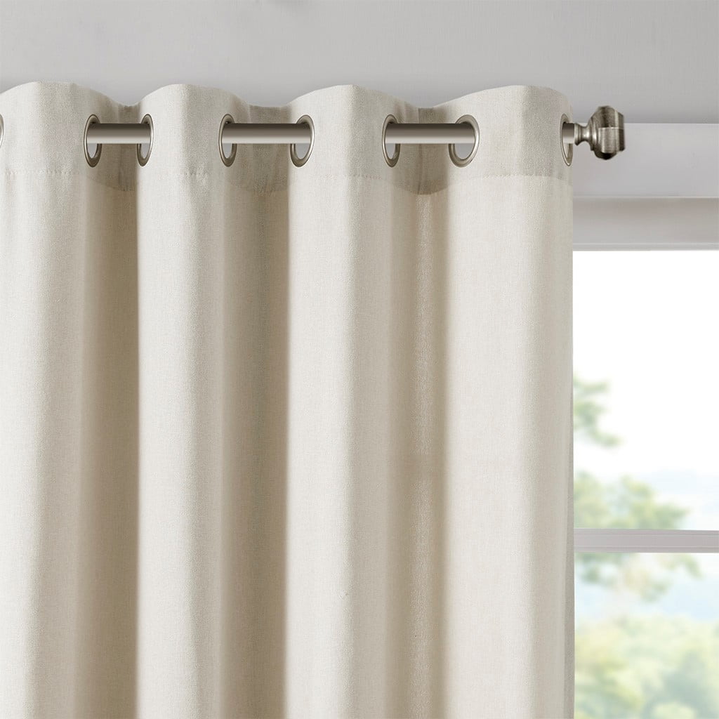 MAYEERTY 1 Pc Solid Piece Dyed Curtain Panel - Grommet Top